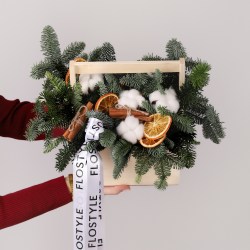 novogodnij yashchik s elkoj 6